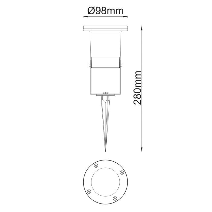Ландшафтный светильник MW-Light Титан 808040201