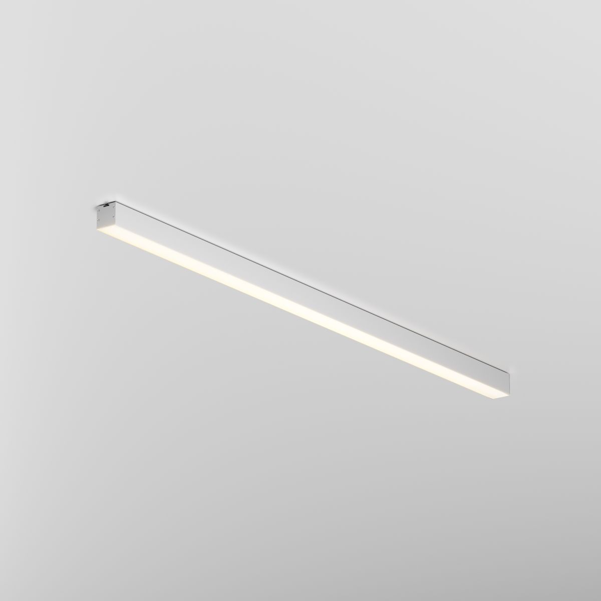 Линейный накладной светильник Maytoni Technical 3000K 35x35 (Серебро, 1 м) LL311003