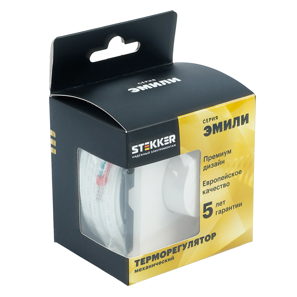 Терморегулятор механический Stekker Эмили RSW00-5120-08 кашемир, soft touch 50715