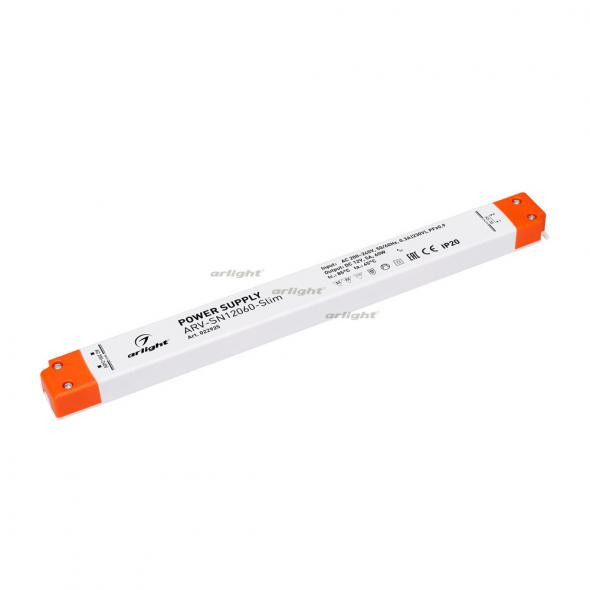 Блок питания Arlight ARV-SN12060-Slim (12V, 5A, 60W, PFC) 022925