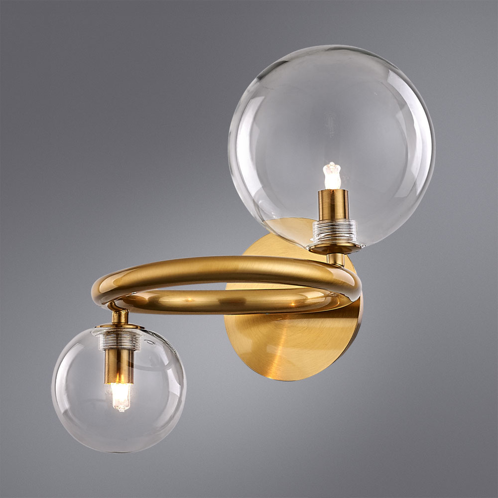 Прозрачное бра Arte Lamp Albus A7780AP-2AB