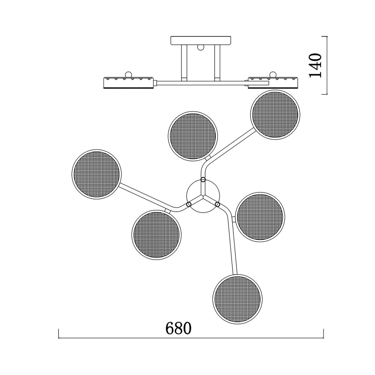 Потолочная люстра Escada Starlight 10273/6LED