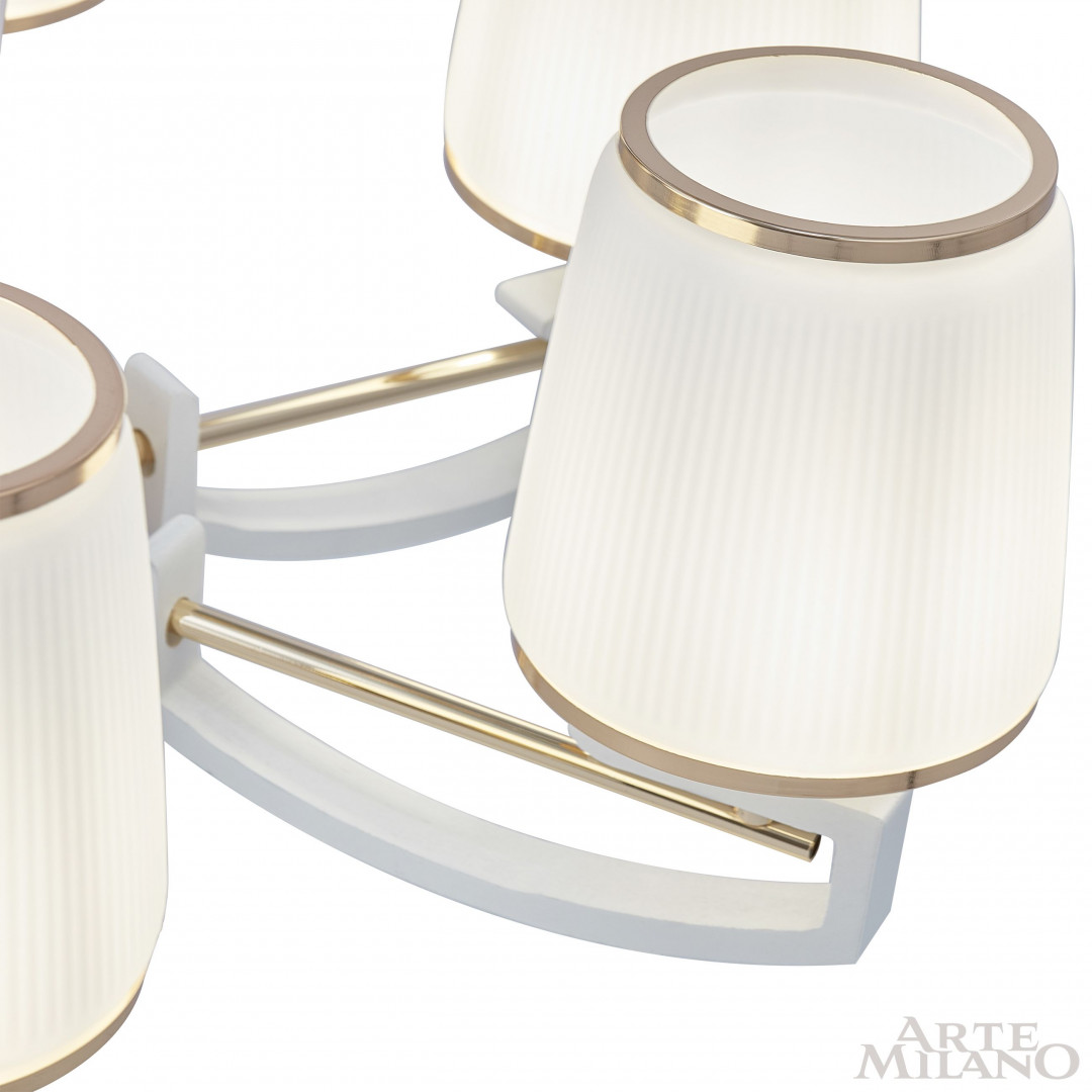 Подвесная люстра Arte Milano Florentia-2457 302457/5 Wh/Gd