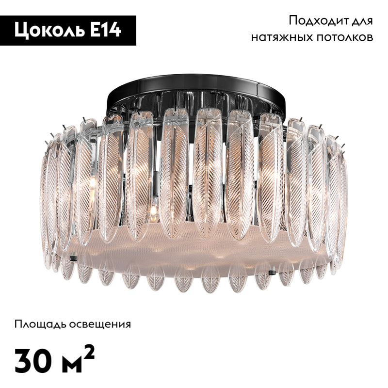 Потолочная люстра Delight Collection MD22027002 MX22027002-D85 matt black