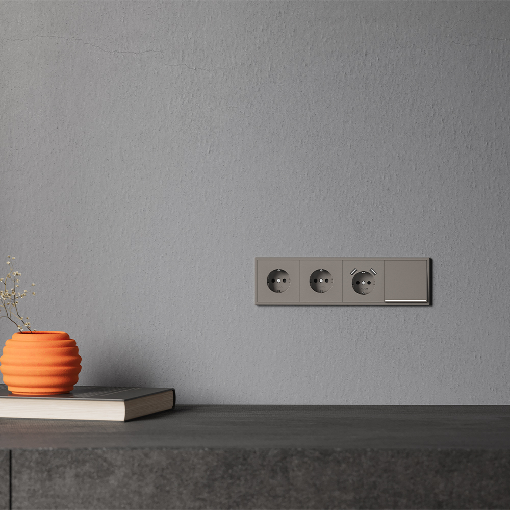 Клавиша для выключателя/переключателя одноклавишного с подсветкой Voltum S70 (капучино) VLS000214