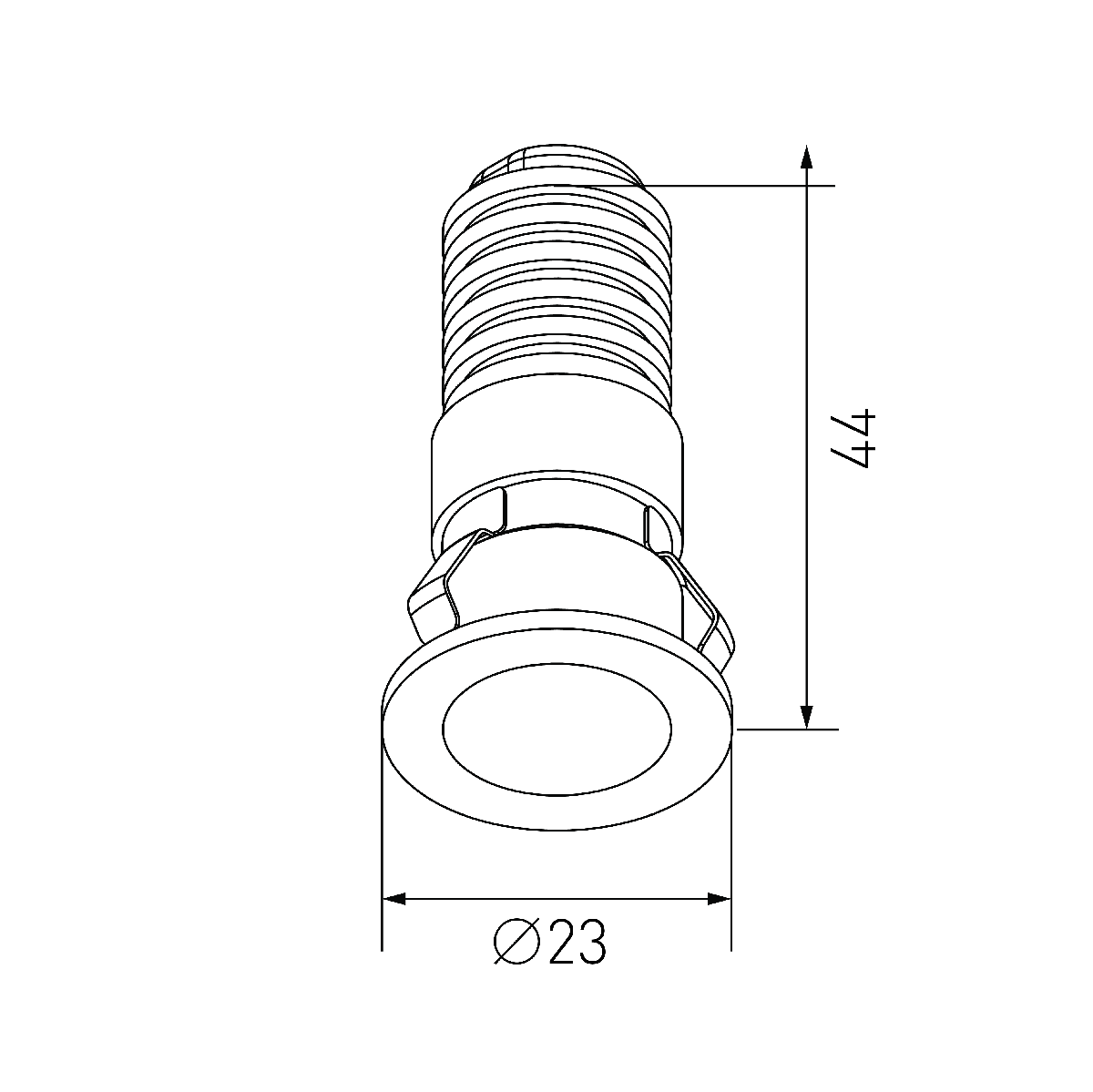 Встраиваемый светильник Designled Micro DL-74180BL-1-WW 020325