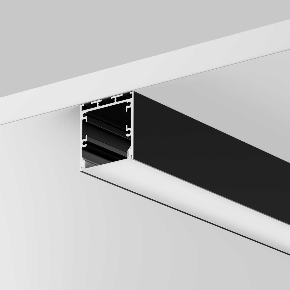 Алюминиевый профиль накладной-подвесной Maytoni Led Strip ALM-3535BT-B-2M 633003