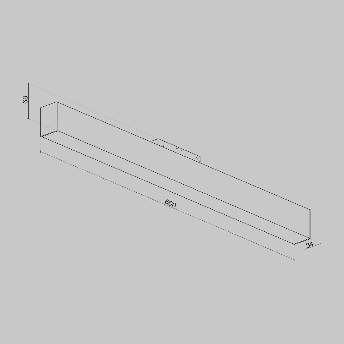 Трековый светильник Maytoni Track lamps TR012-2-20W4K-B