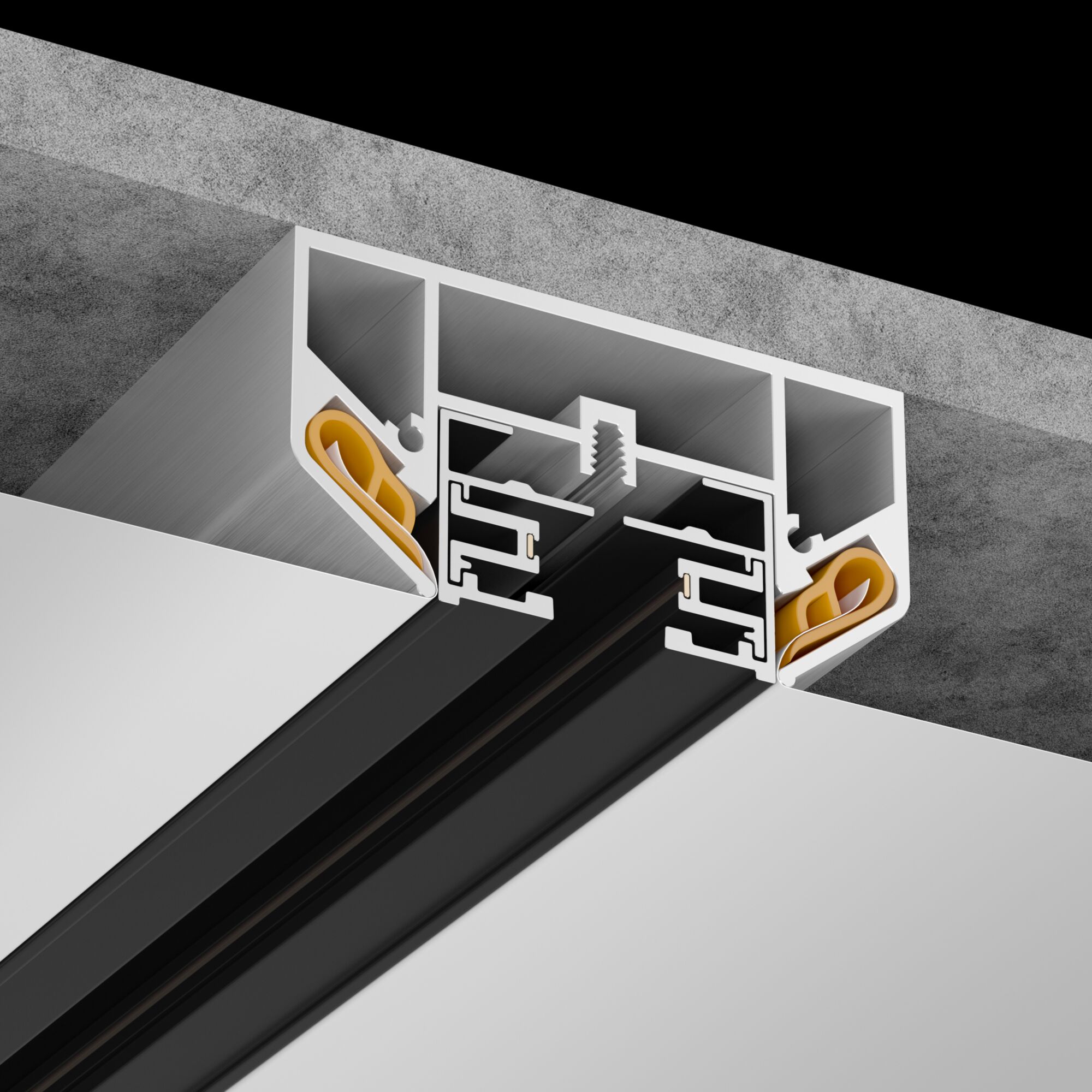 Профиль для однофазного шинопровода Maytoni Accessories for tracks TRA001MP-11S