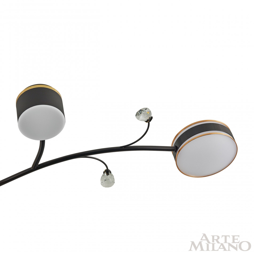 Люстра на штанге Arte Milano Ferrara 276240/6+1 BK/GD