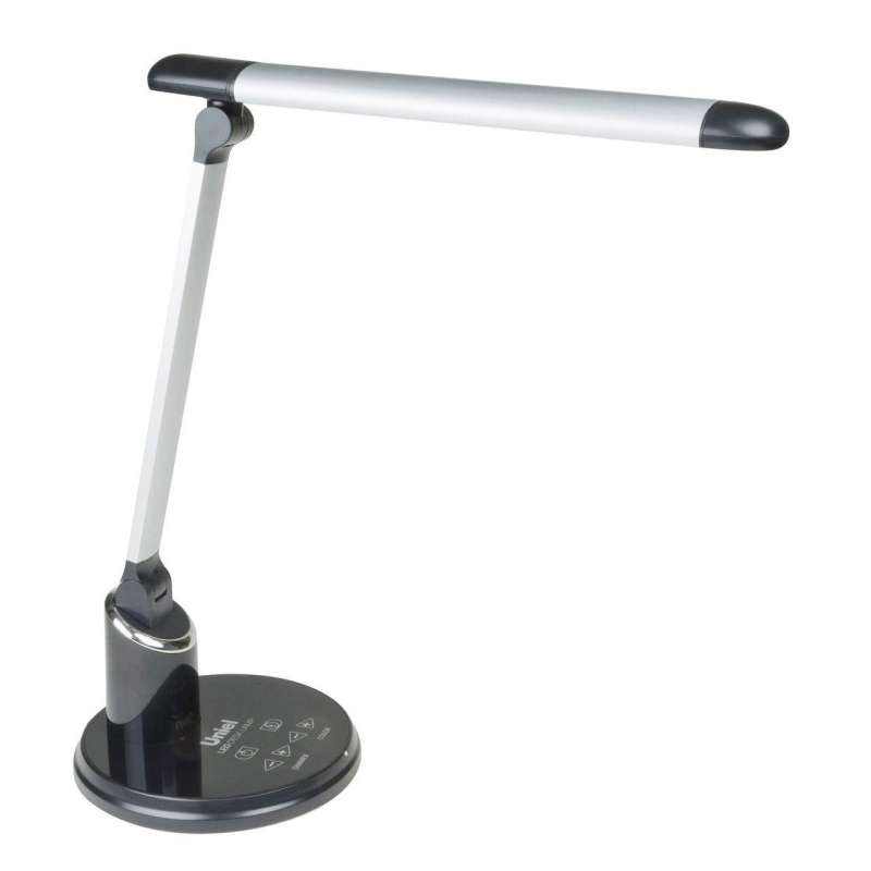 Настольная лампа (09107) Uniel TLD-517 Silver-Black/LED/900Lm/2700-6400K/Dimmer