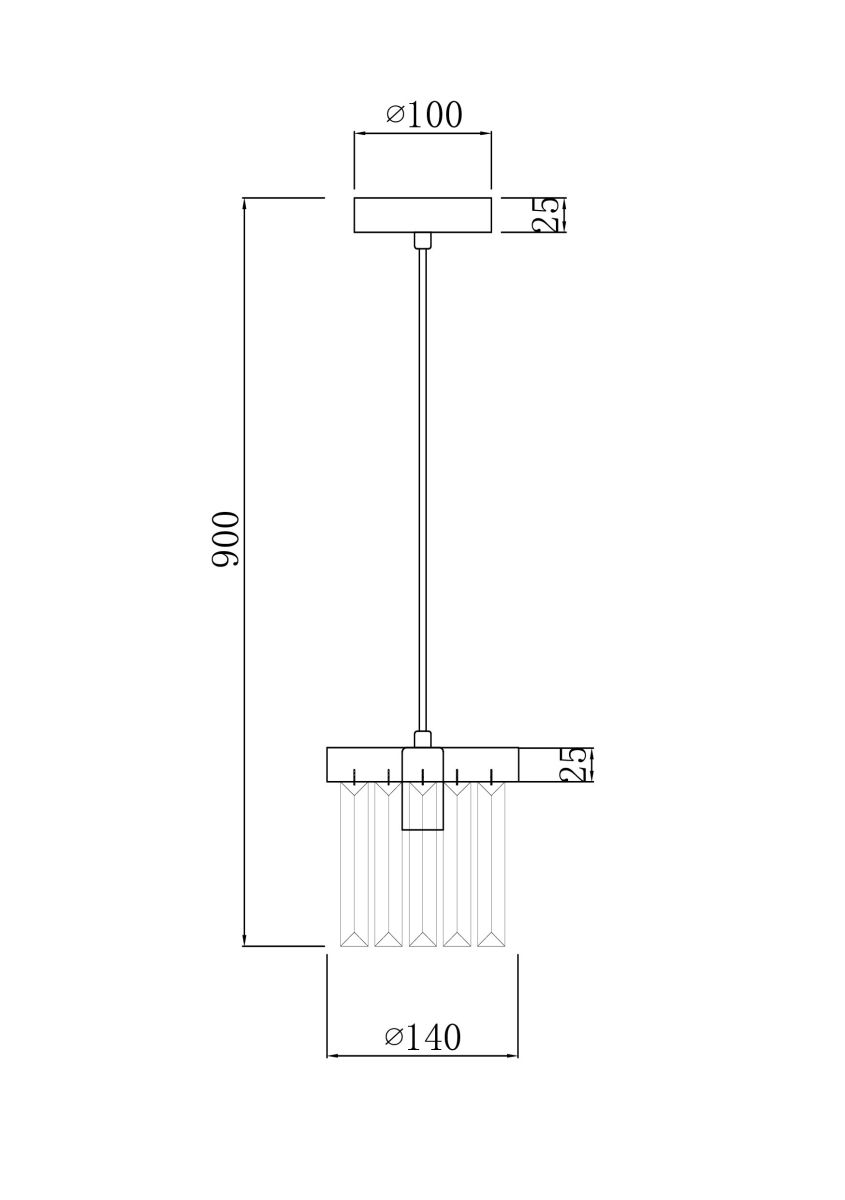 Подвесной светильник Freya Evoke FR5330PL-01BZ
