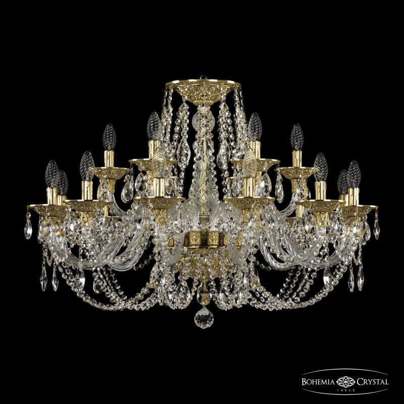 Подвесная люстра Bohemia Ivele Crystal 16106/12+6/300 G