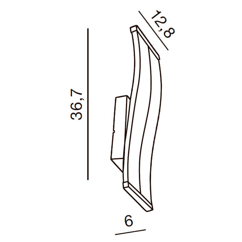 Настенный led светильник Azzardo Bertone wall AZ1291