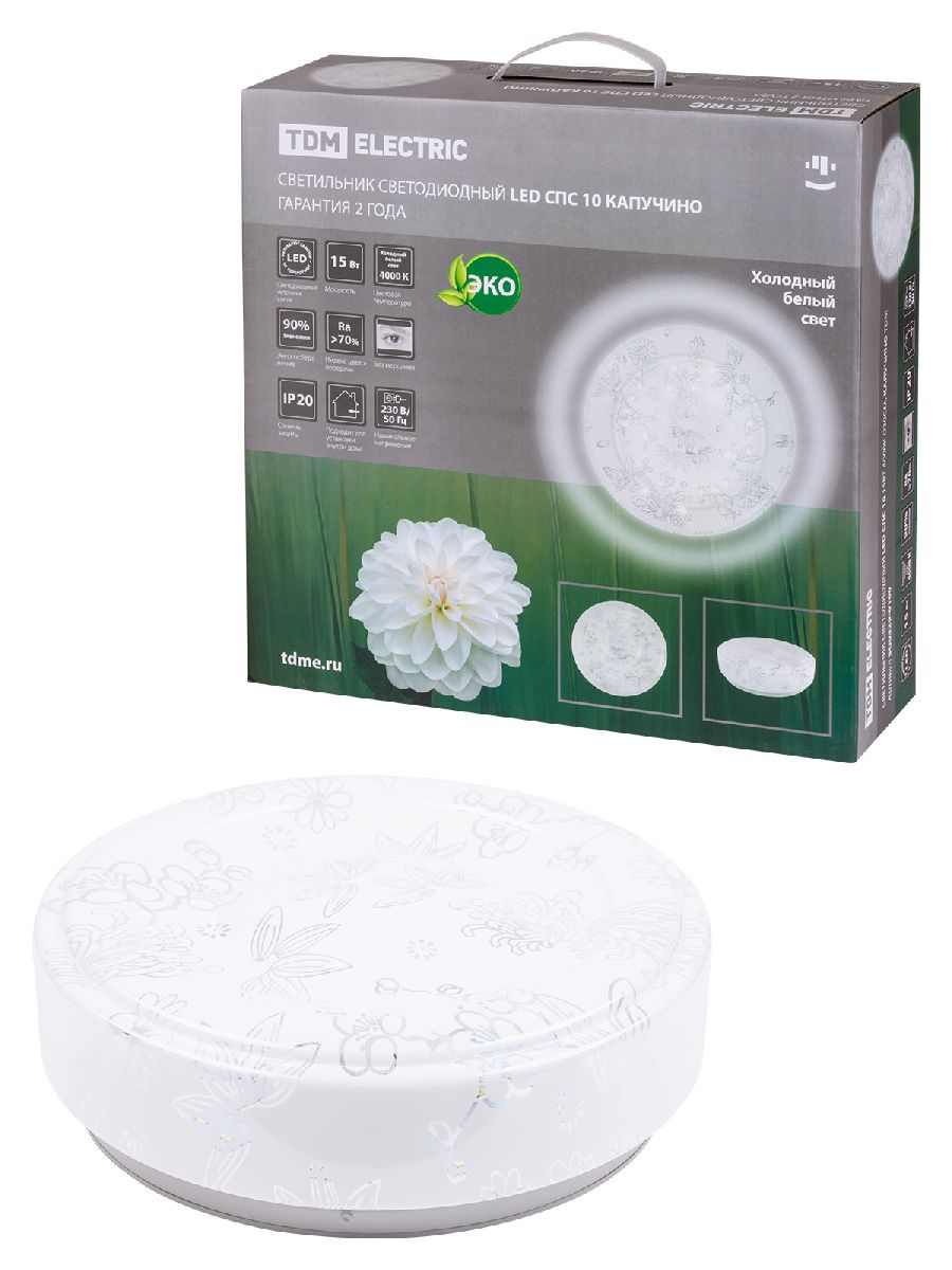 Настенно-потолочный светодиодный светильник TDM Electric Капучино LED СПС 10 SQ0329-0160