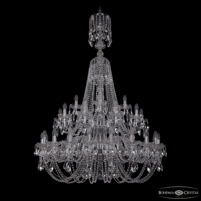 Подвесная люстра Bohemia Ivele Crystal 1406/20+10+5/400/XL-160/2d Ni