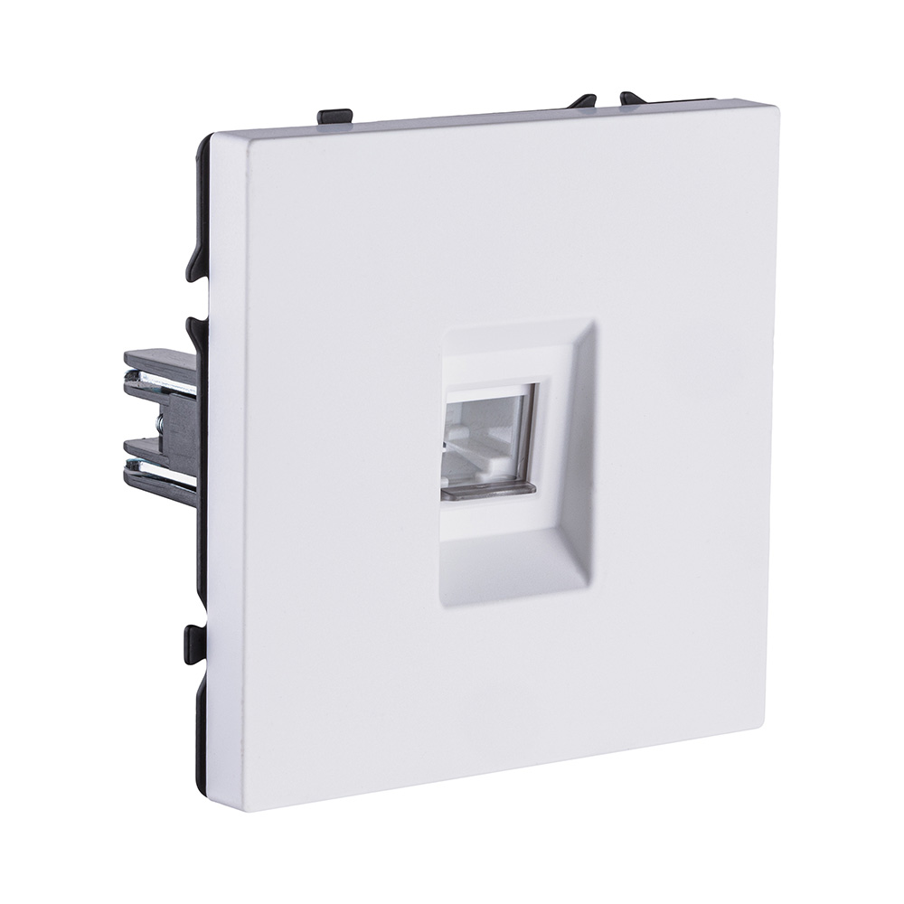 Розетка Ethernet RJ45 Cat.6, белый глянцевый Kollinger Eclipse EC-017WG