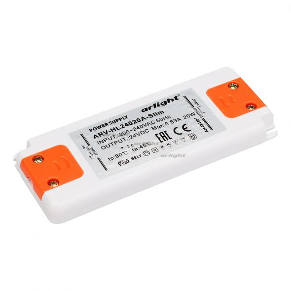 Блок питания Arlight ARV-HL24020A-Slim (24V, 0.83A, 20W) 022407