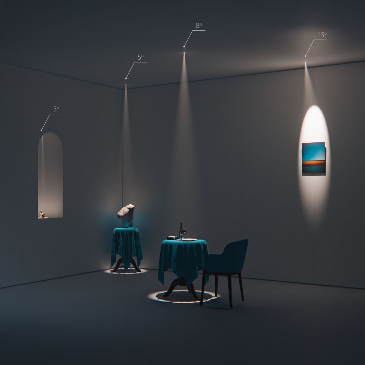 Модуль светодиодный 5W 3000K СУПЕРУЗКИЙ 3° Lightstar Stella Base 075053