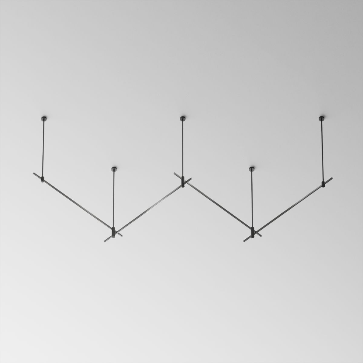 Основание Long двухуровневое на жестких подвесах для трековых светильников Maytoni Technical Flarity TFC-Flar-L02-B