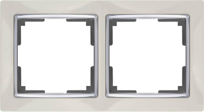 Рамка Werkel Snabb на 2 поста слоновая кость WL03-Frame-02-ivory 4690389046315