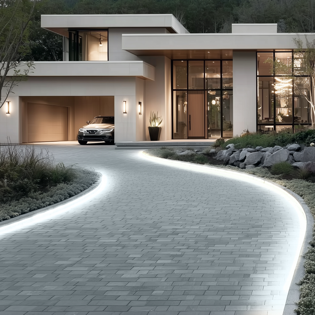 Комплект светодиодной ленты OGM 220В 6Вт/м, 400лм/м, 6500К (х/б), SMD2835, 120д/м, 5м, IP65 SL-67