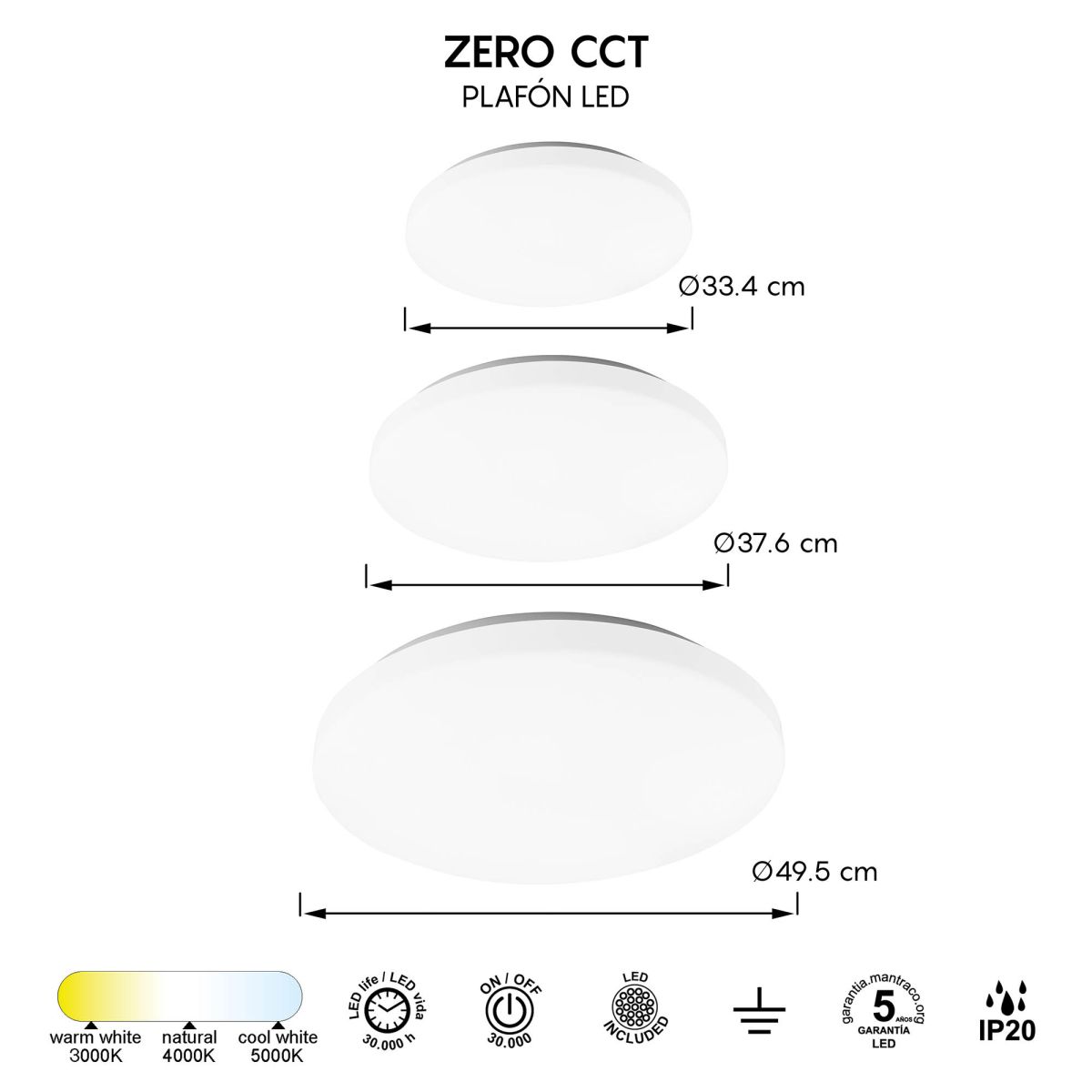 Потолочный светильник Mantra Zero 8694