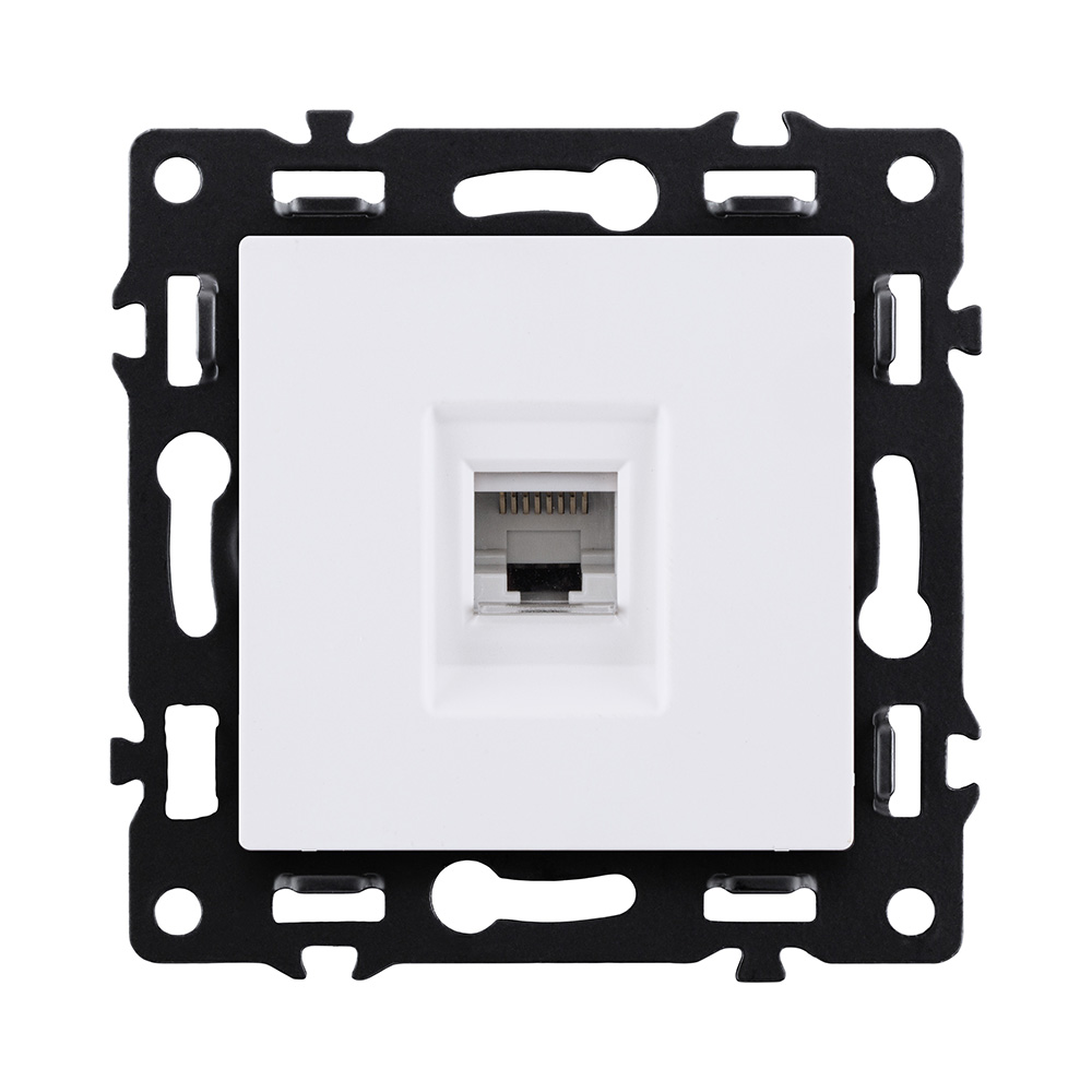 Розетка Ethernet RJ45 Cat.6, белый Kollinger Asthetik AS-017WH