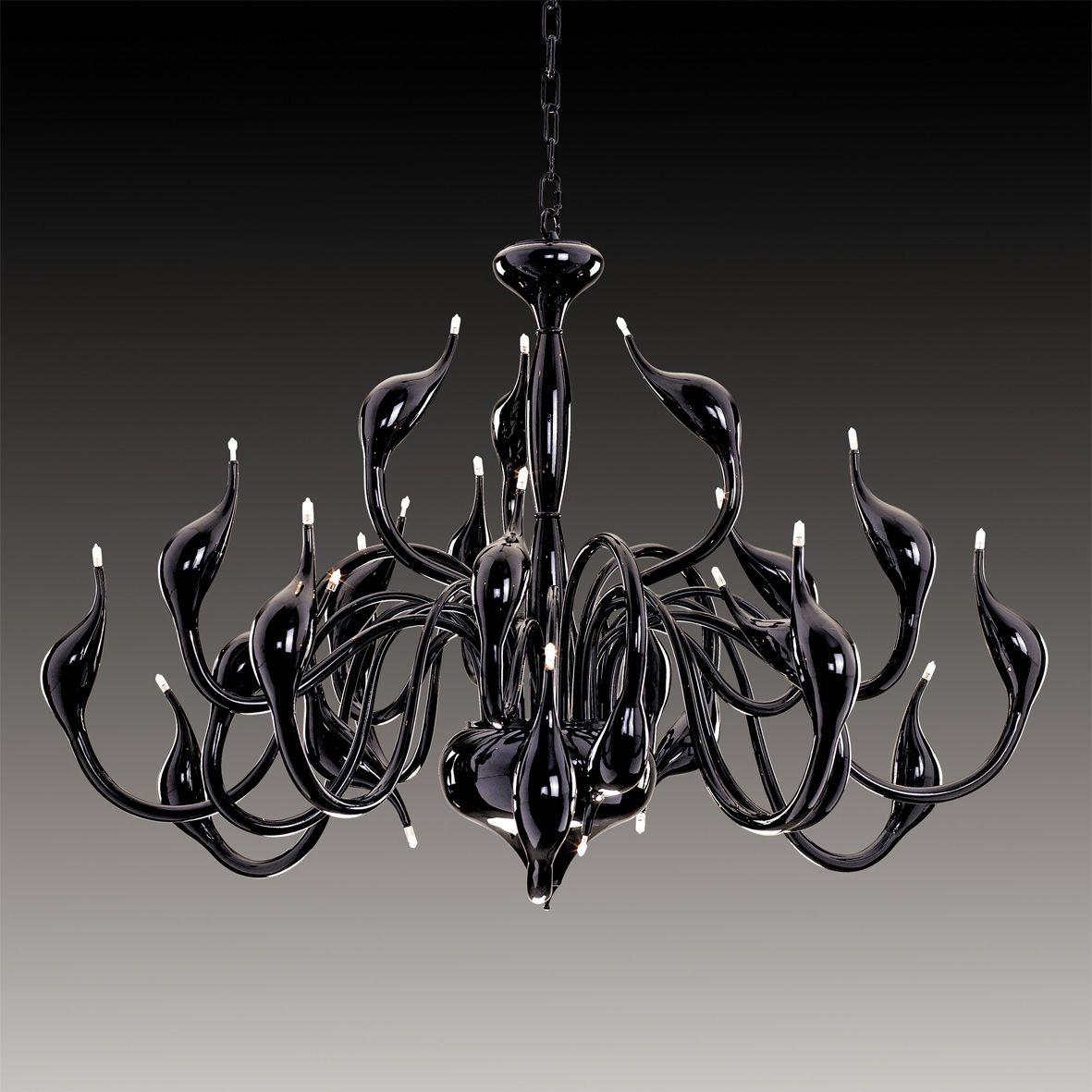 Подвесная люстра второго света Lightstar Cigno Collo Bk 751247