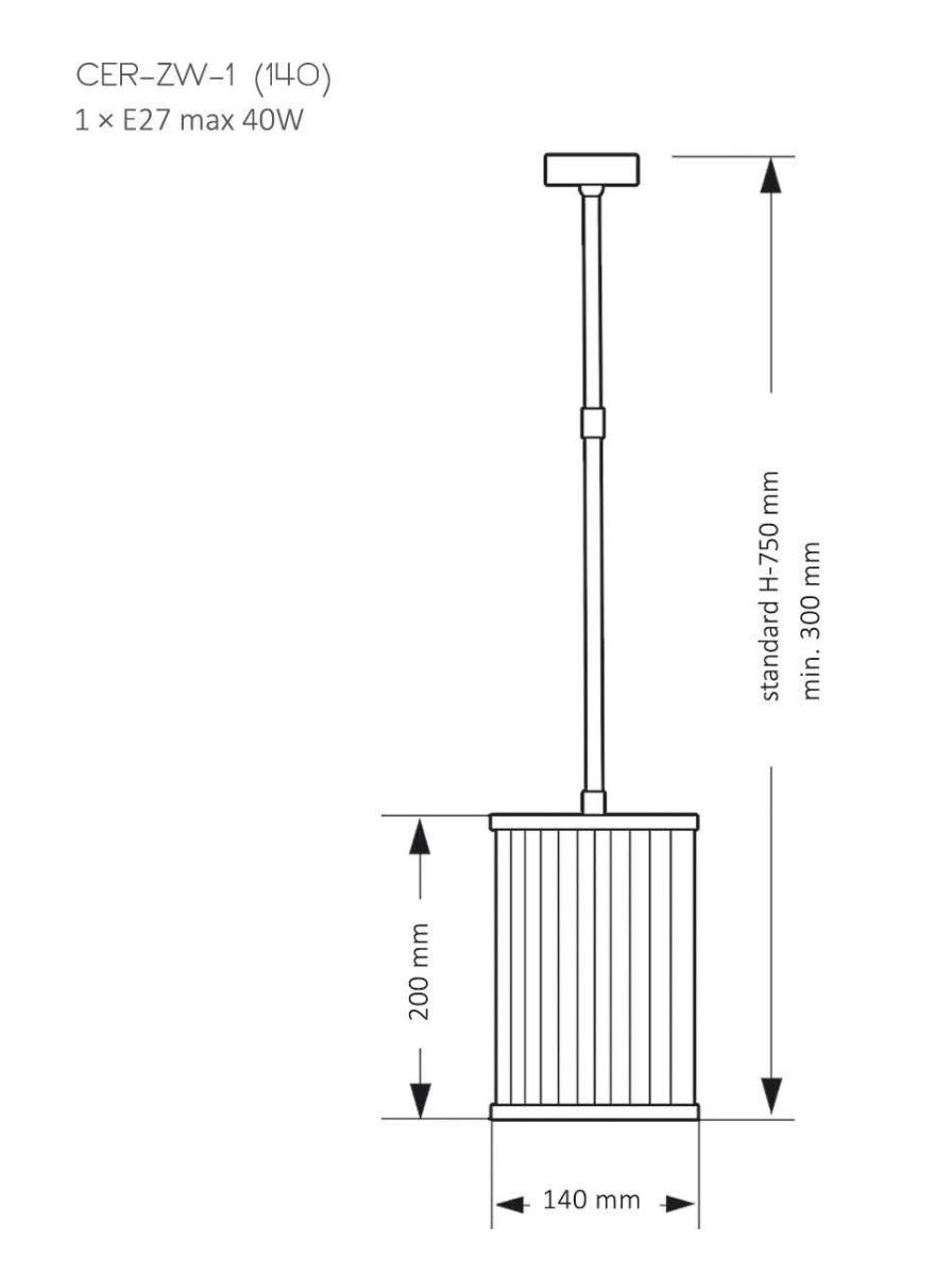 Подвесной светильник Kutek Mood Cero CER-ZW-1 (N) 140