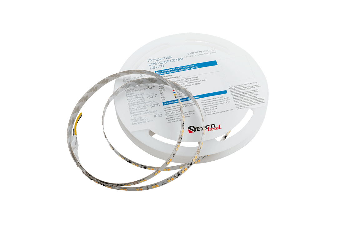 Светодиодная лента DesignLed DSG7120-24-W+WW-33 001823