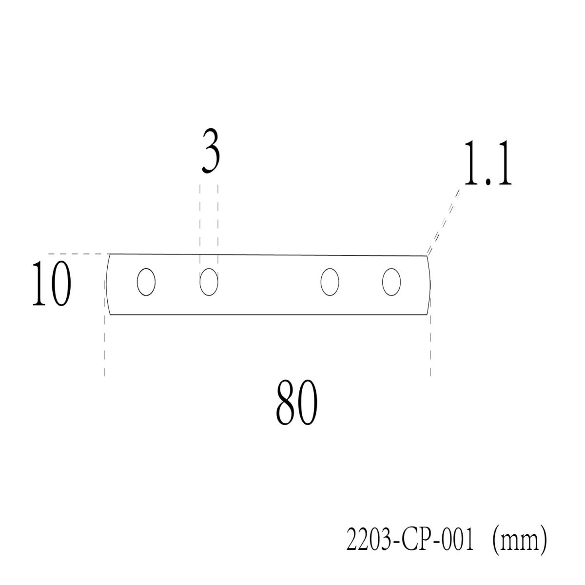Линейный коннектор для соединения треков по прямой Favourite Practica 2203-CP-001