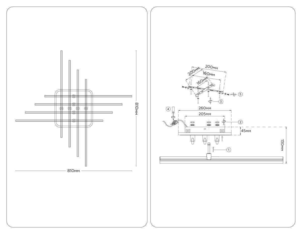 Потолочный светильник Ambrella Light Comfort LineTech FL6263
