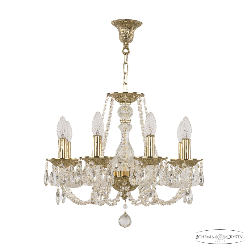 Подвесная люстра Bohemia Ivele Crystal 1601/8/160 G
