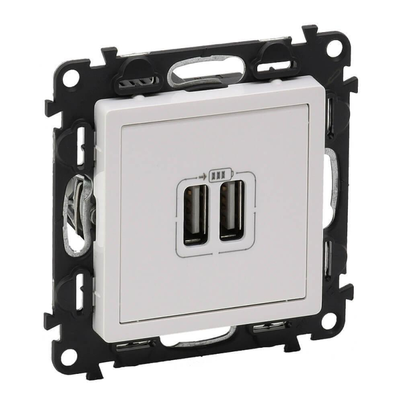 Розетка USB двойная Legrand Valena Life 240V/5V 1500mA белая 753412
