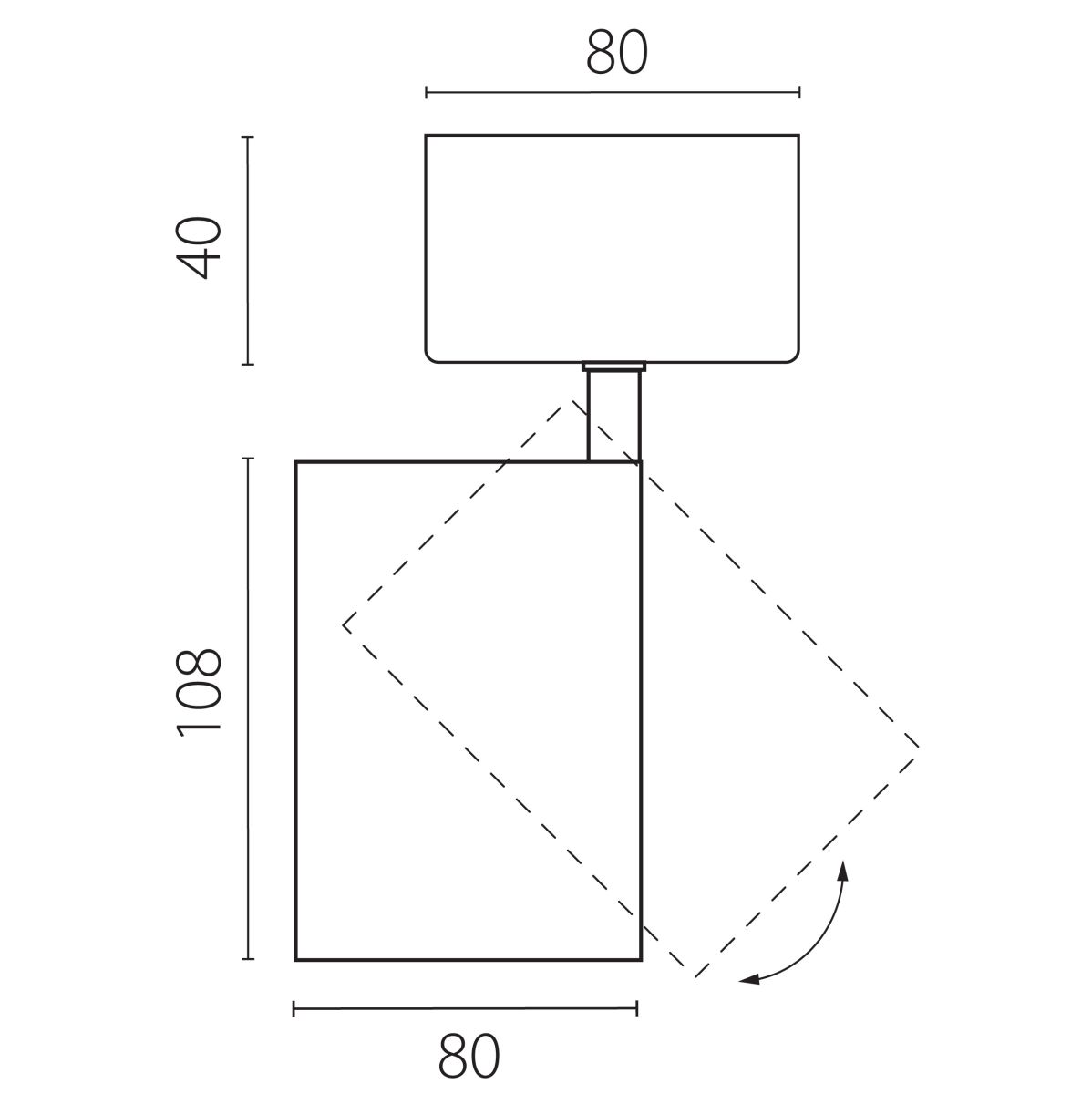 Накладной светильник Lightstar Alta Base A5346SO