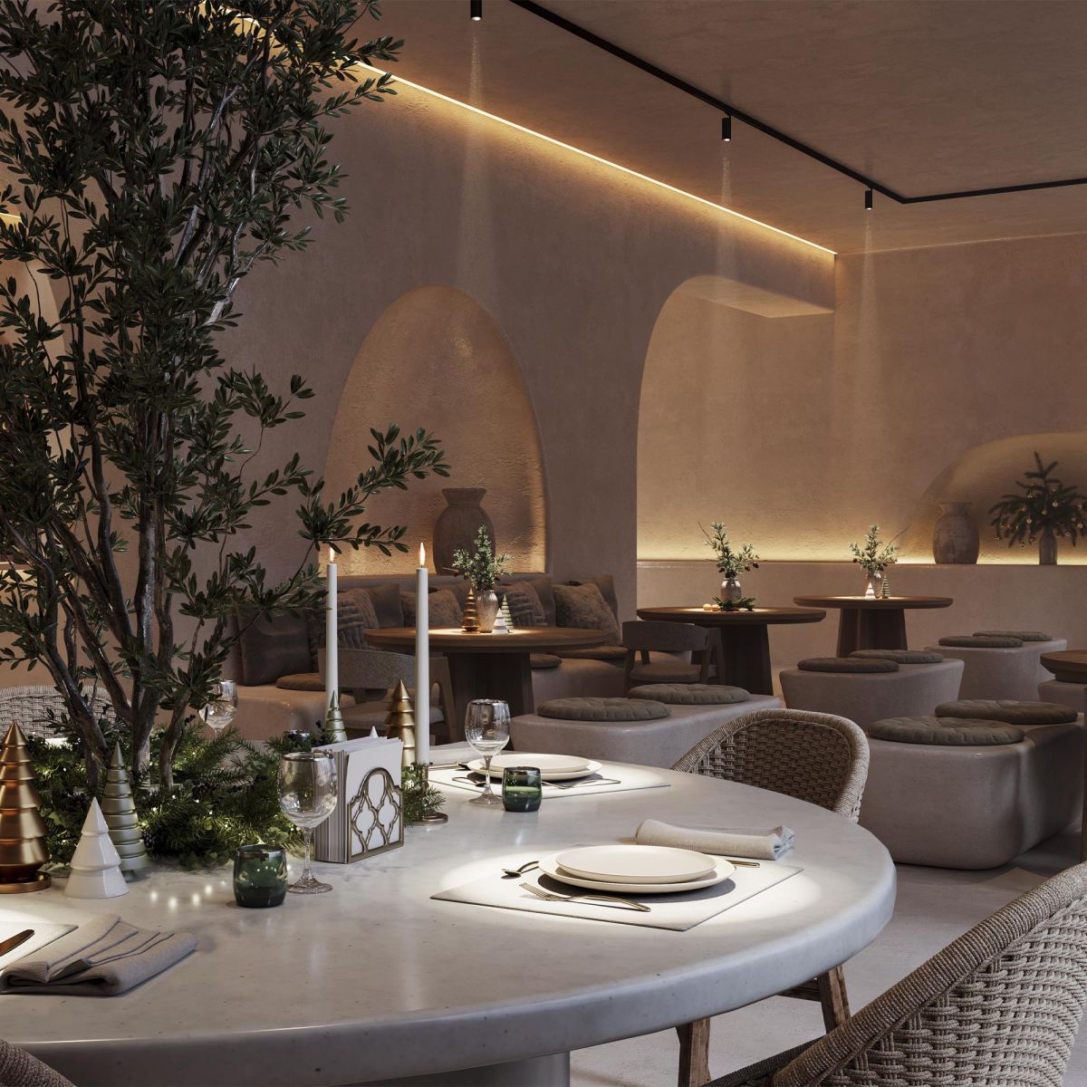 Трековый трехфазный светильник Arlight LGD-SILMA-4TR-R55-4W Warm2700 (WH, 4 deg, 230V) (IP20 Металл) 060461