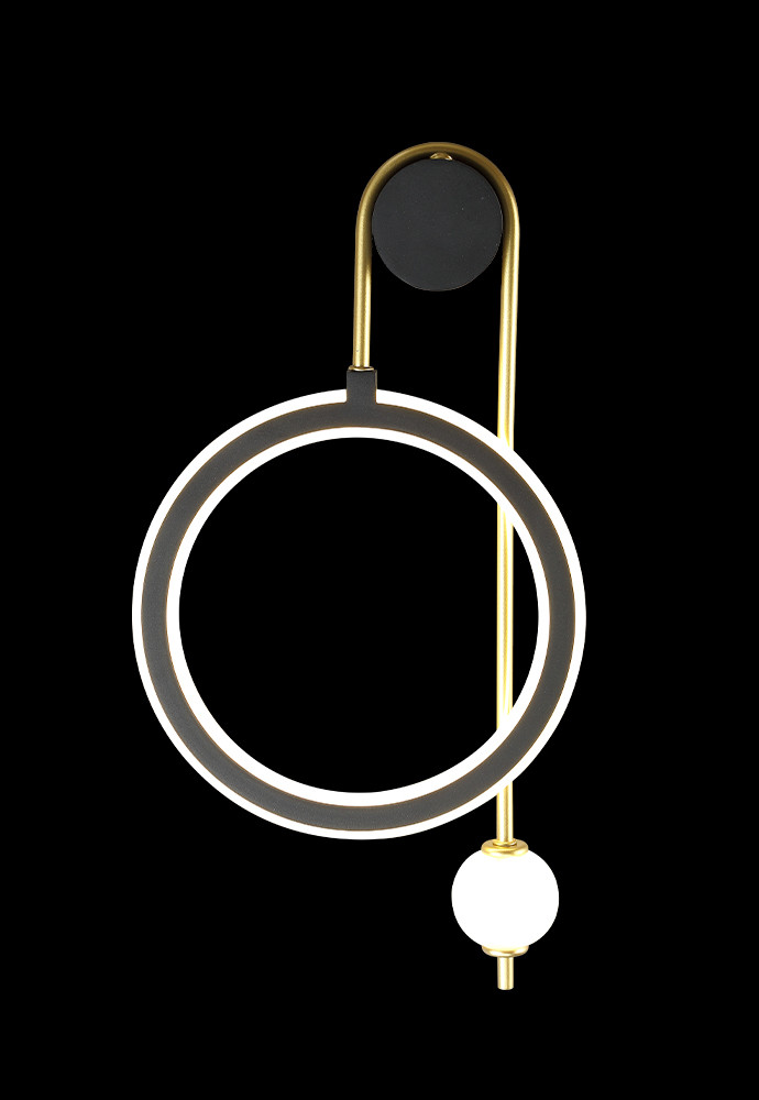 Бра Crystal lux CORIDA AP25W LED BLACK/GOLD