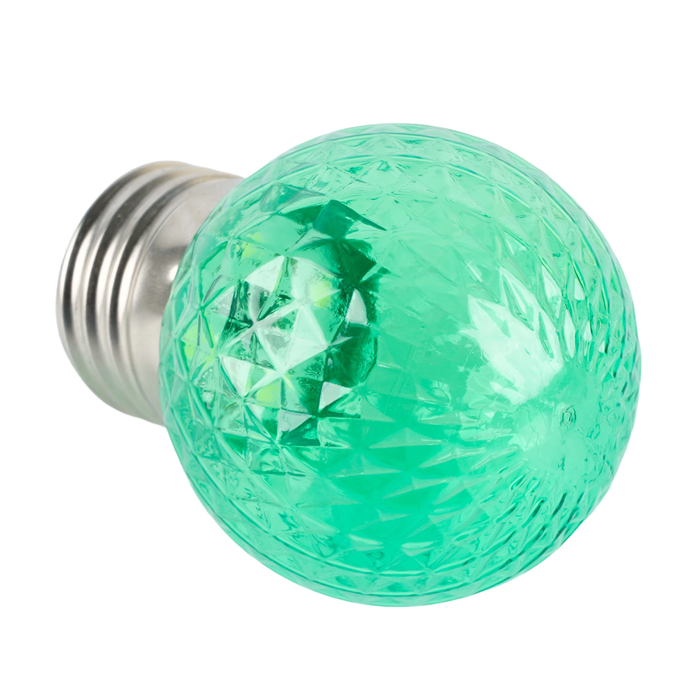 Лампа светодиодная Feron LB-385 шар зеленый прозрачный E27 1W 230V 52163