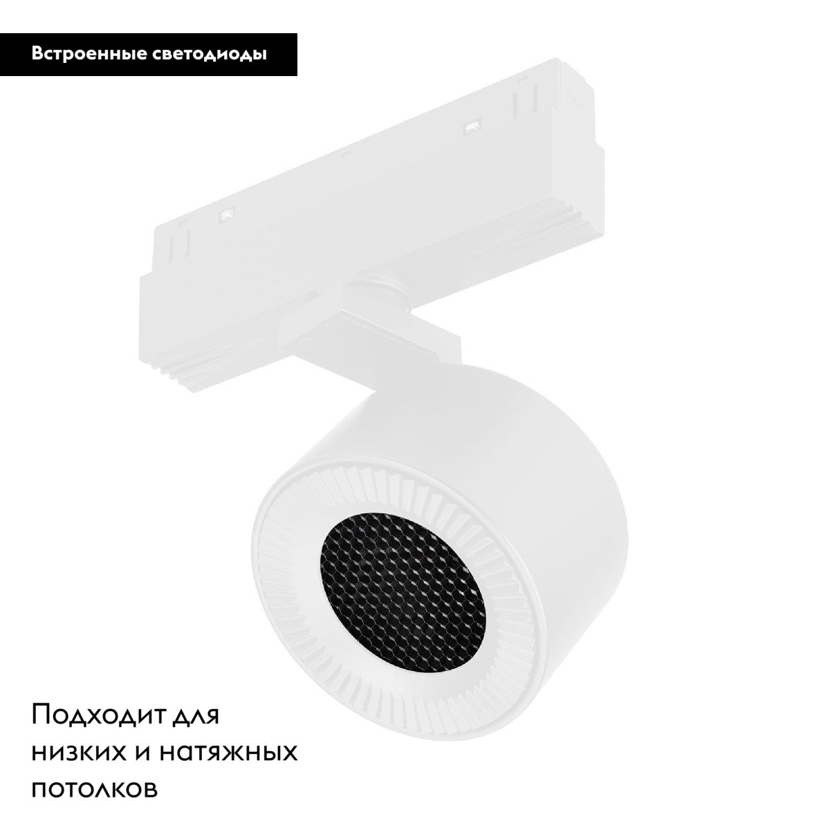 Трековый магнитный светильник Arlight MAG-ORIENT-POINT-R80-12W Day4000 048404