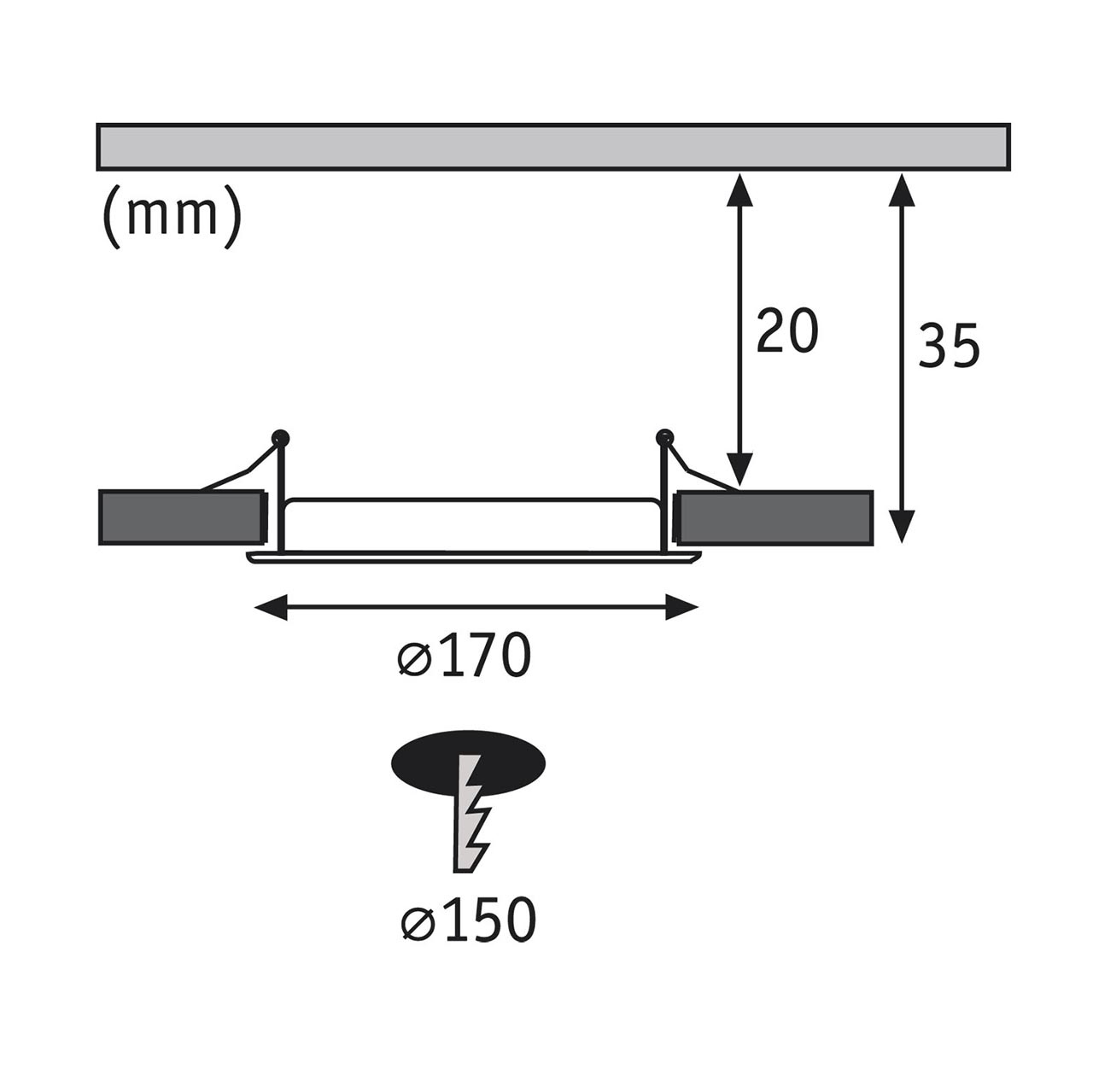 Встраиваемый светодиодный светильник Paulmann Quality Line Panel 92062