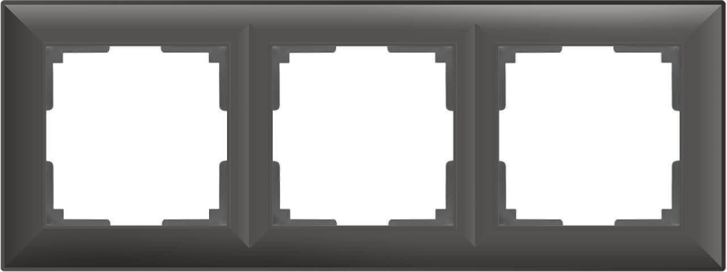 Рамка Werkel Fiore на 3 поста серо-коричневый WL14-Frame-03 4690389109133