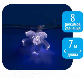 Светодиодная гирлянда (07934) Uniel сакура 220V белый ULD-S0700-050/DTA White IP20 WHITE SAKURA