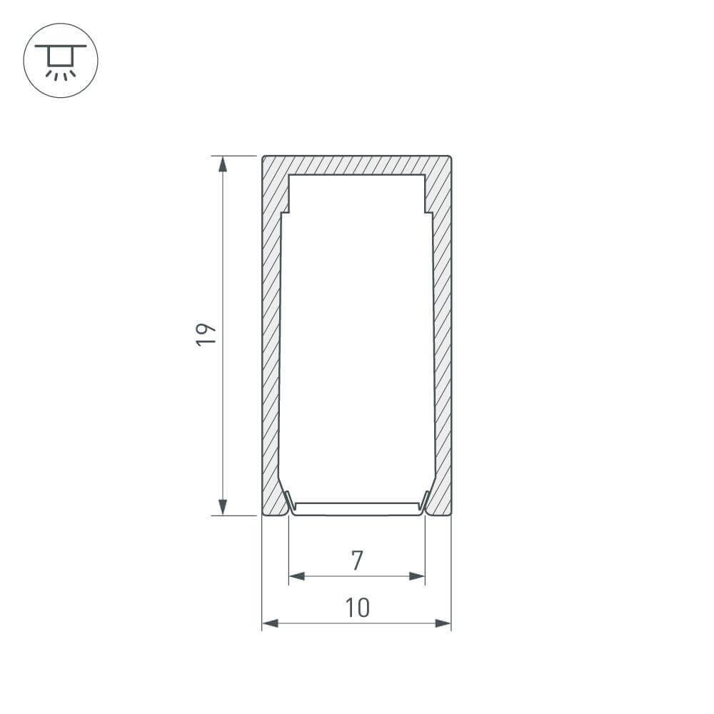 Профиль Arlight PIK-1019-2000 ANOD 023857