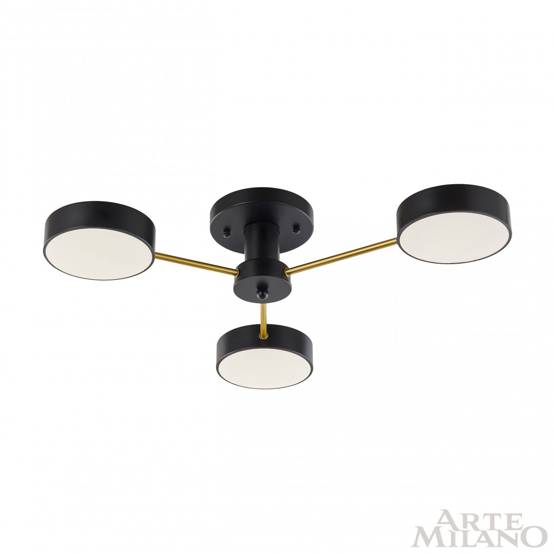 Потолочная люстра Arte Milano Ferrara 252006/3 Bk/Bk