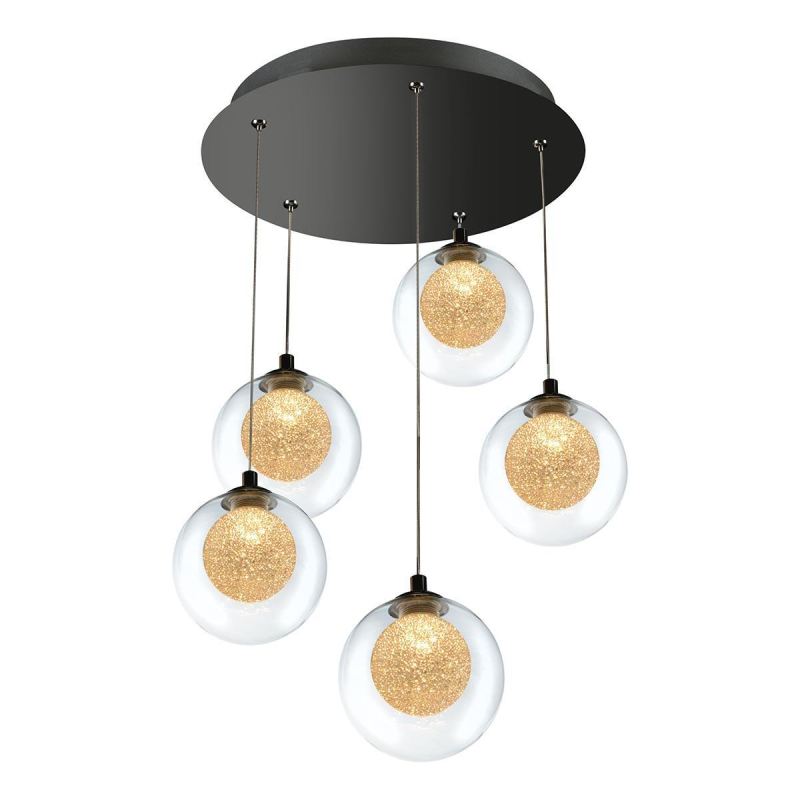 Подвесная светодиодная люстра iLedex Oblivion C4457-5R CR УЦ