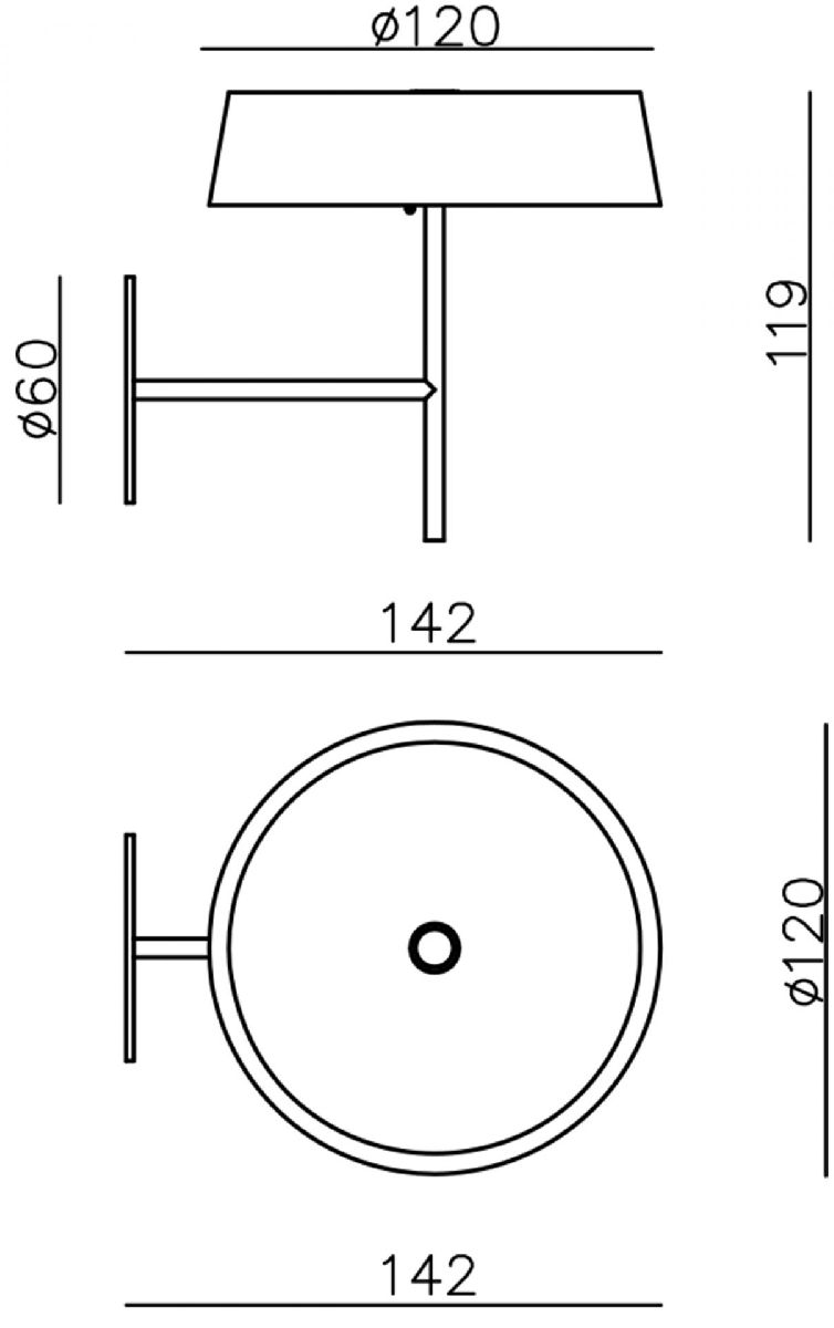 Основание для настенного светильника Deko-Light Miram 930624