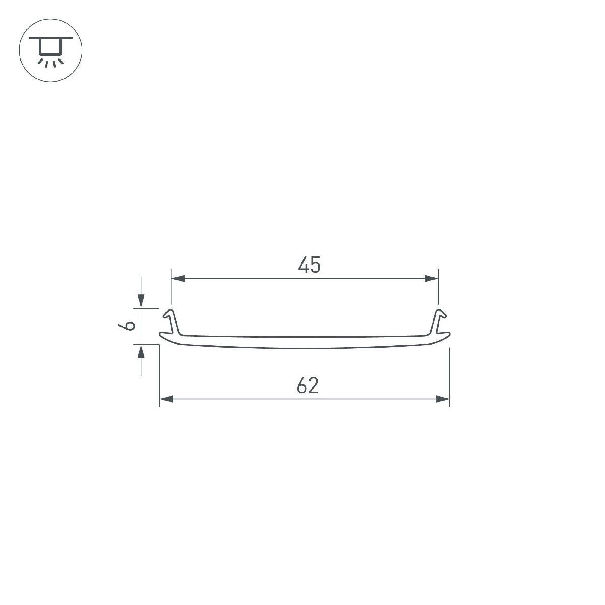Экран Arlight STRETCH-S-50-CEIL-CENTER-50m (GAMMA50) 045379