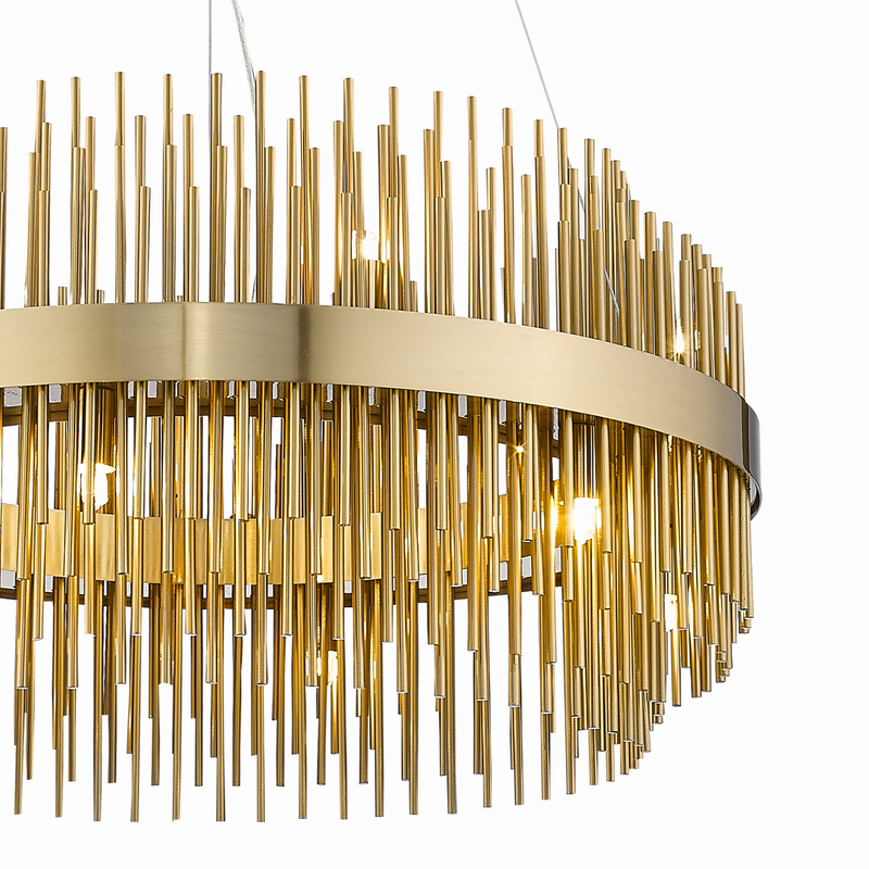 Подвесная люстра Delight Collection 68069 P68082-12 ant. brass