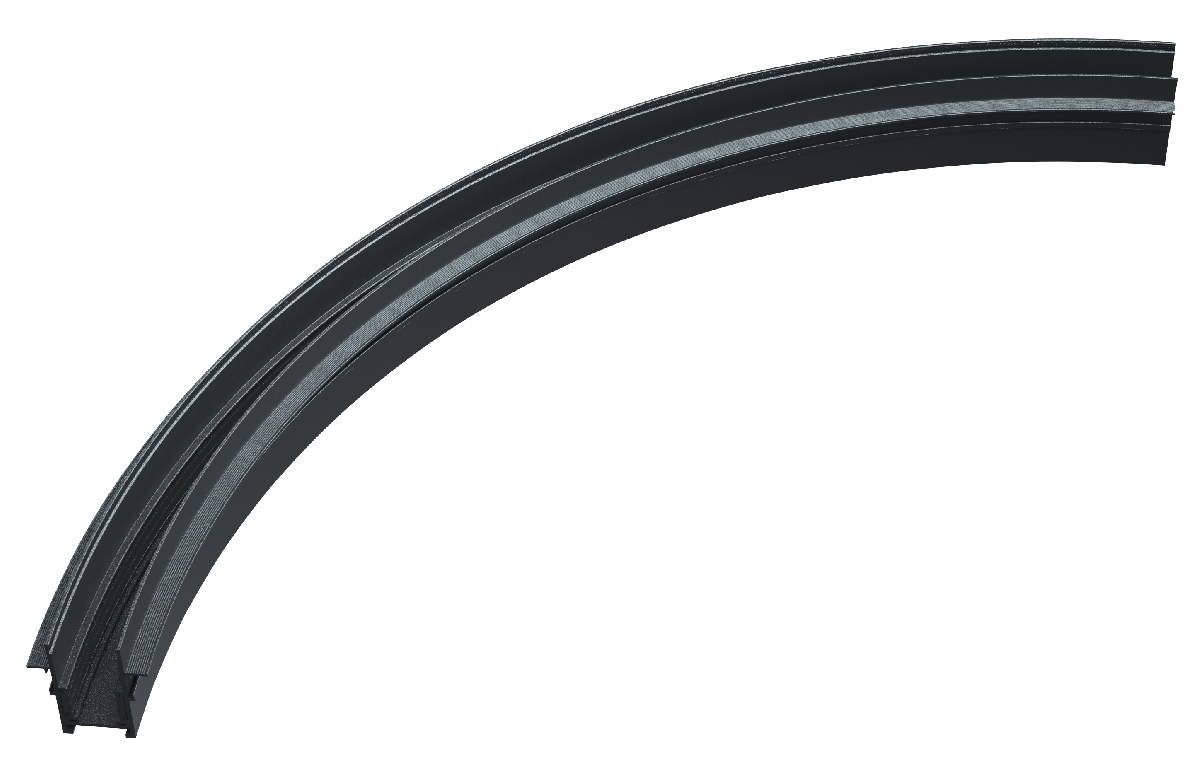 Радиусный магнитный шинопровод iLedex Vision 4822-1/4-D1200-BK